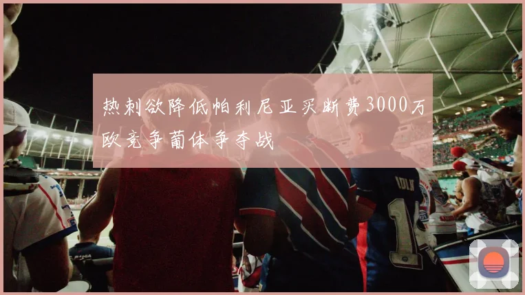 热刺欲降低帕利尼亚买断费3000万欧竞争葡体争夺战